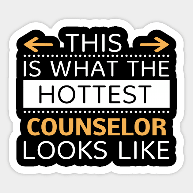 Counselor Looks Like Creative Job Typography Design Sticker by Stylomart